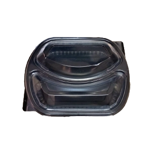 İki Bölmeli Mikro Dalga Kap+Kapak